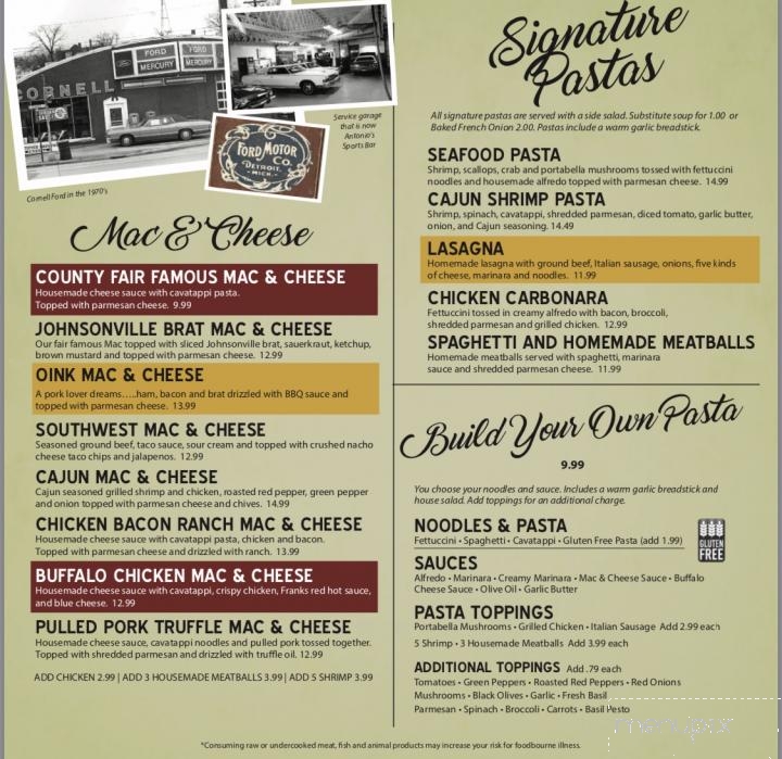 Antoinette's & Antonio's - Plymouth, WI menu_pic