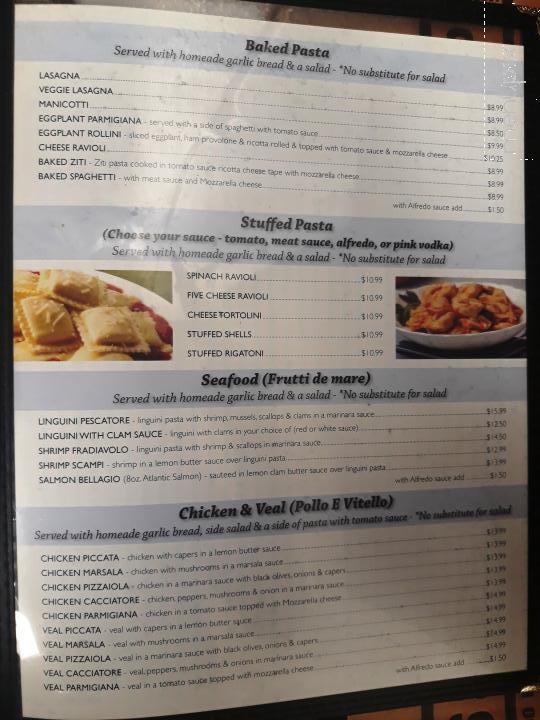 Taste Of Italy - Yadkinville, NC menu_pic