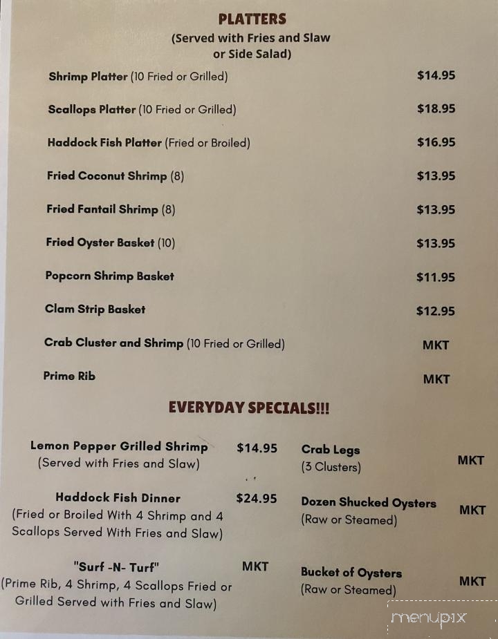Harry's Local Bar - Aiken, SC menu_pic