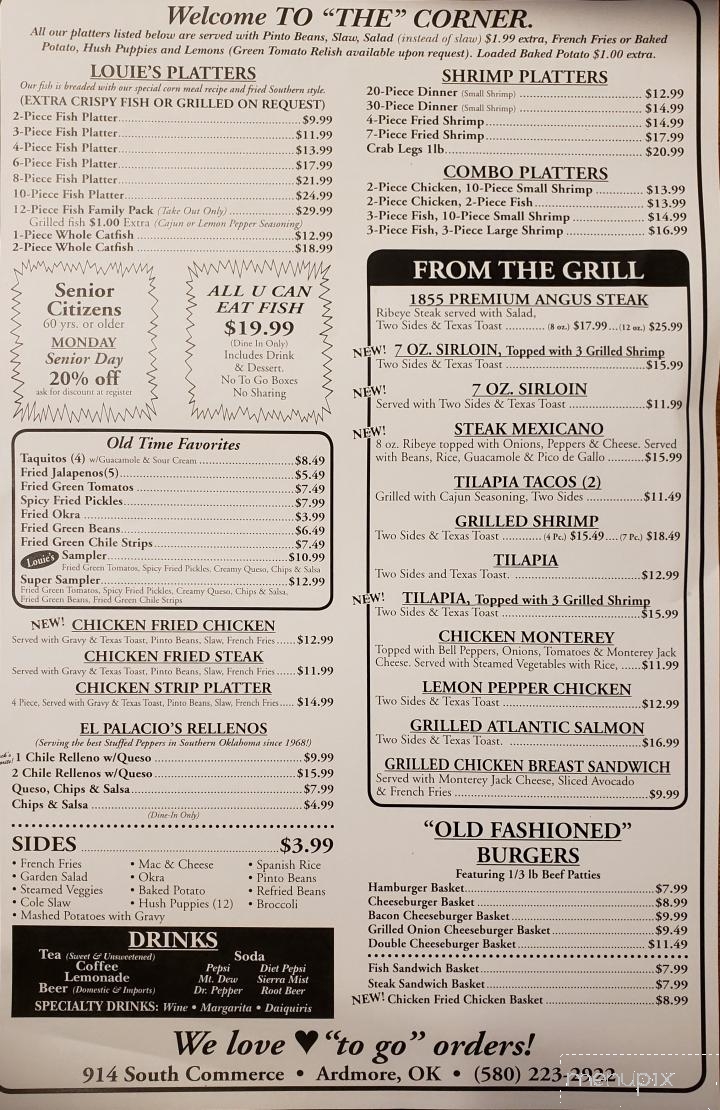 Catfish Corner - Ardmore, OK menu_pic