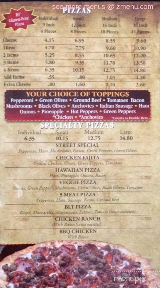 Main Street Pizza - Ovid, MI menu_pic