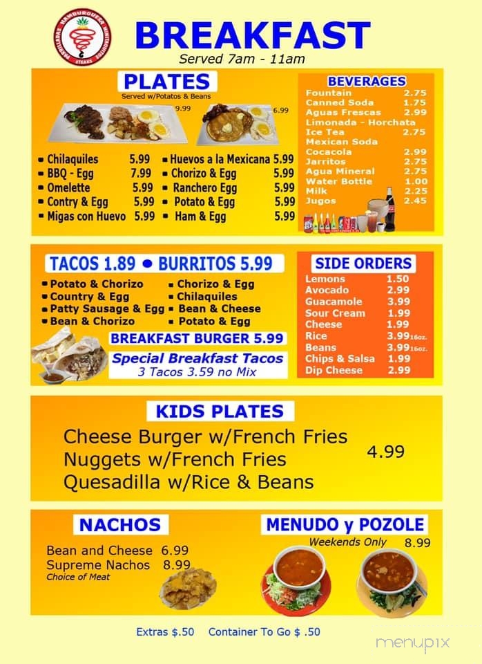 Taqueria El Trompo - San Antonio, TX menu_pic