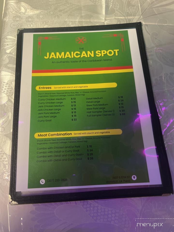 The Jamaican Spot - Leesville, LA menu_pic