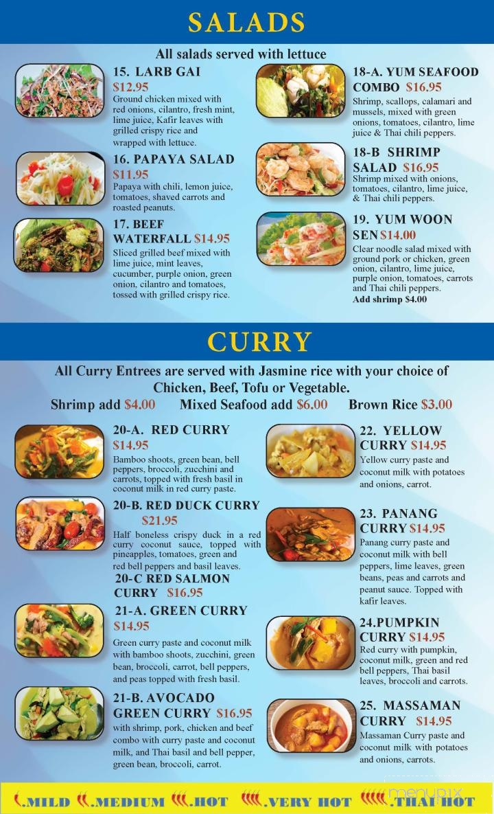A Touch of Thai - Yuma, AZ menu_pic