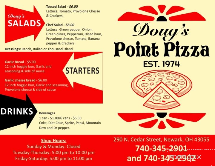 Doug's Point Pizza - Newark, OH menu_pic