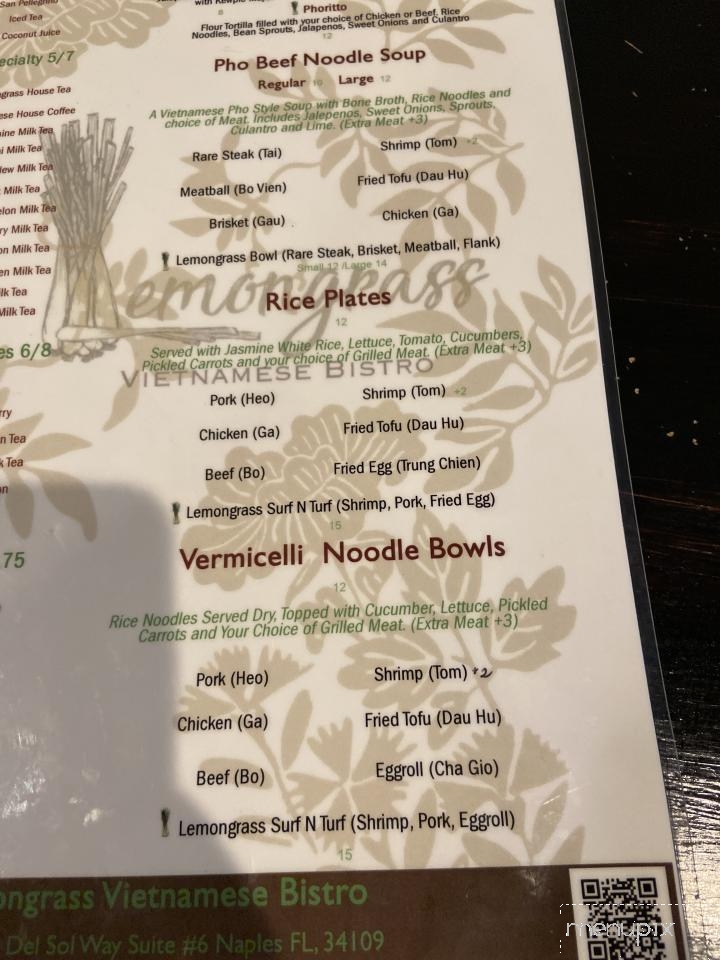 Lemongrass Vietnamese Bistro - Naples, FL