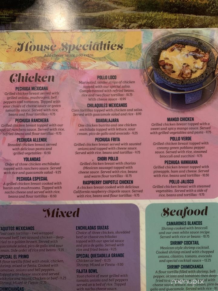 Los Portales Mexican Restaurant - Benton, KY menu_pic