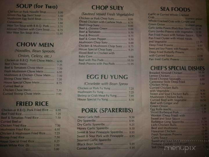 Temple Restaurant - Aldergrove, BC menu_pic