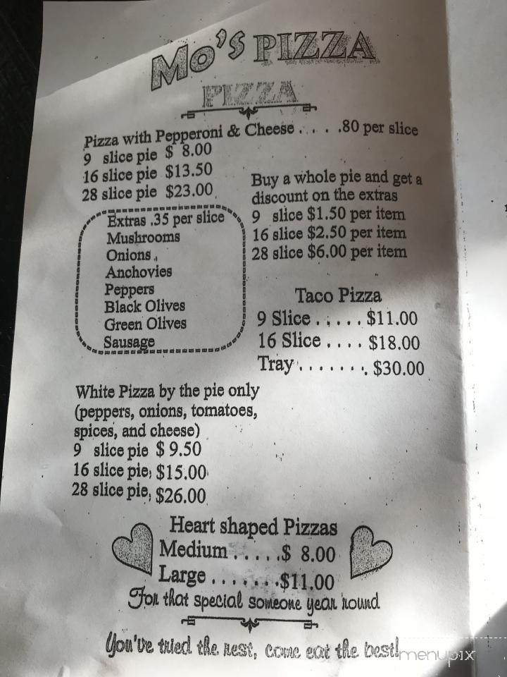 Mo's Pizza - Amsterdam, OH menu_pic