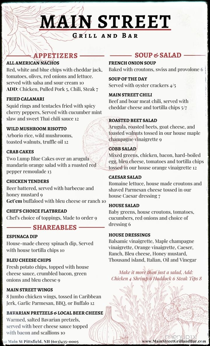 Main Street Grill & Bar - Pittsfield, NH