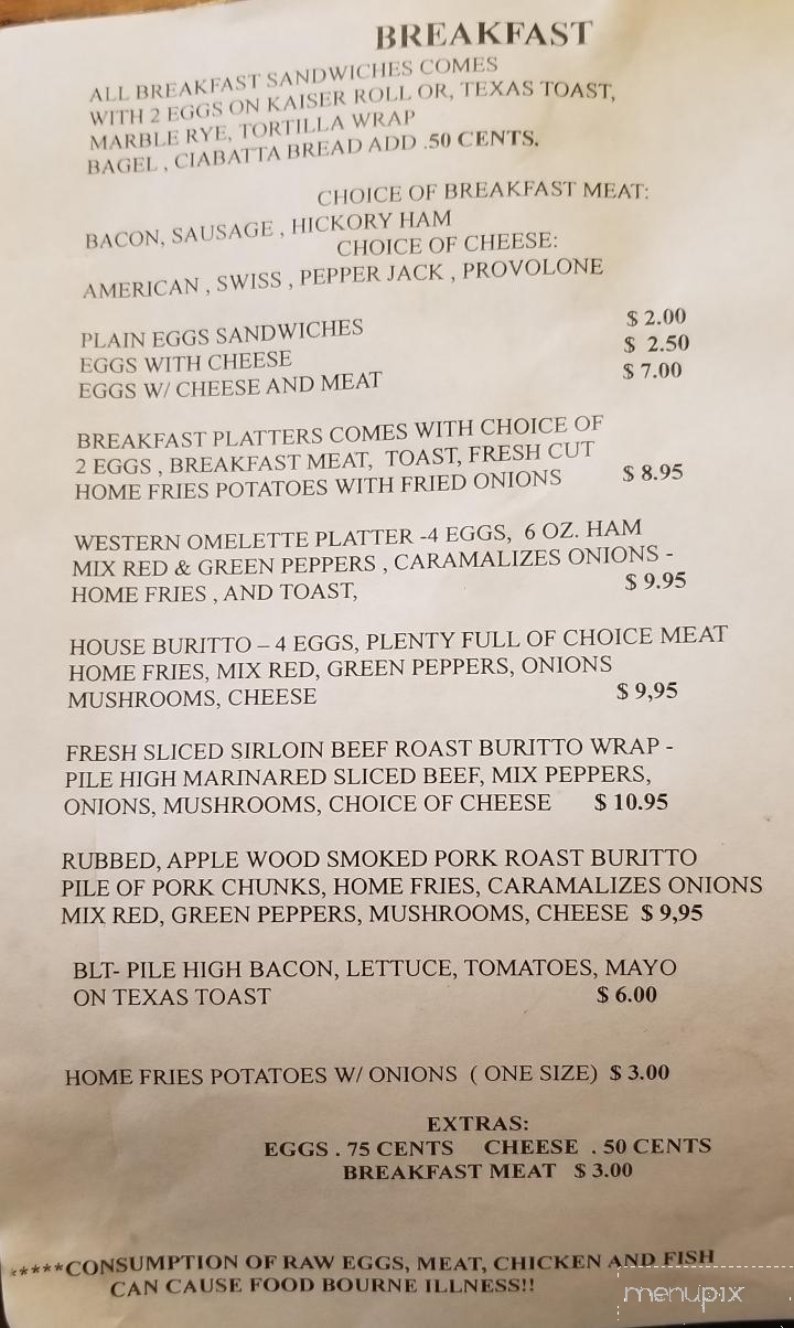 Jeannette's Kitchen - Industry, PA menu_pic