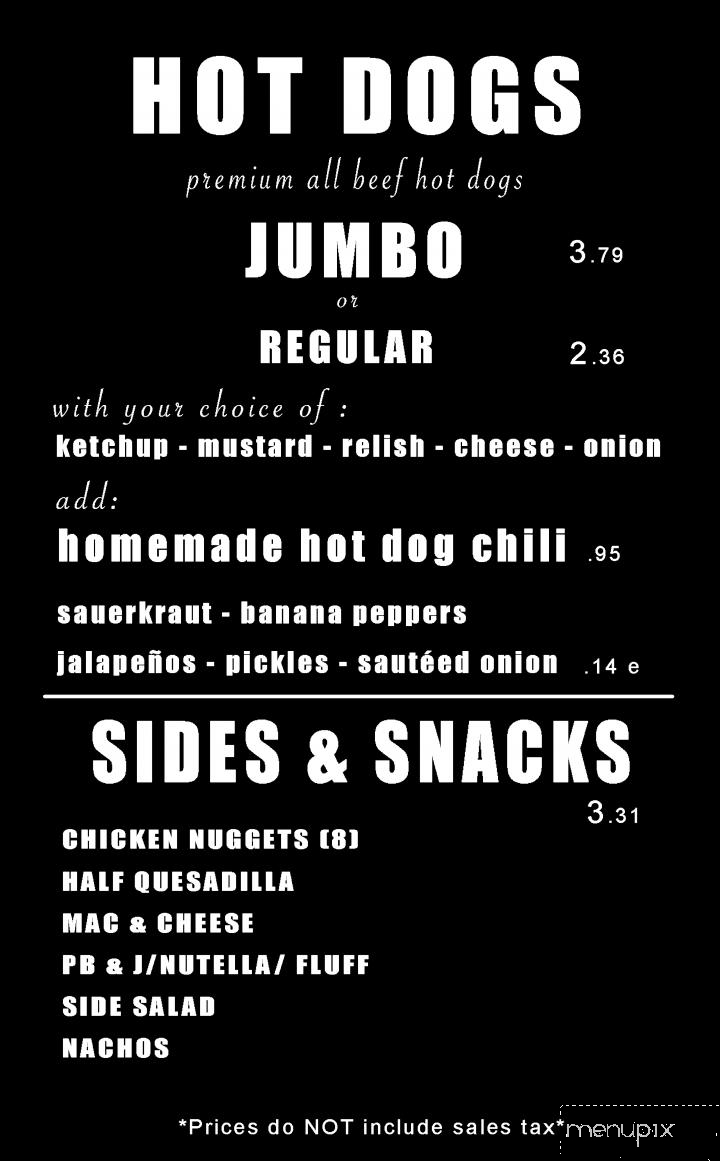 Cafe Cream - Maysville, KY menu_pic