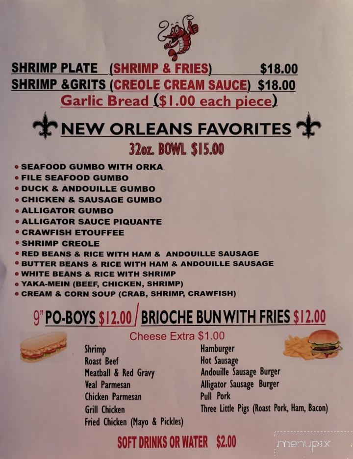 Nola Snowball - Chalmette, LA menu_pic