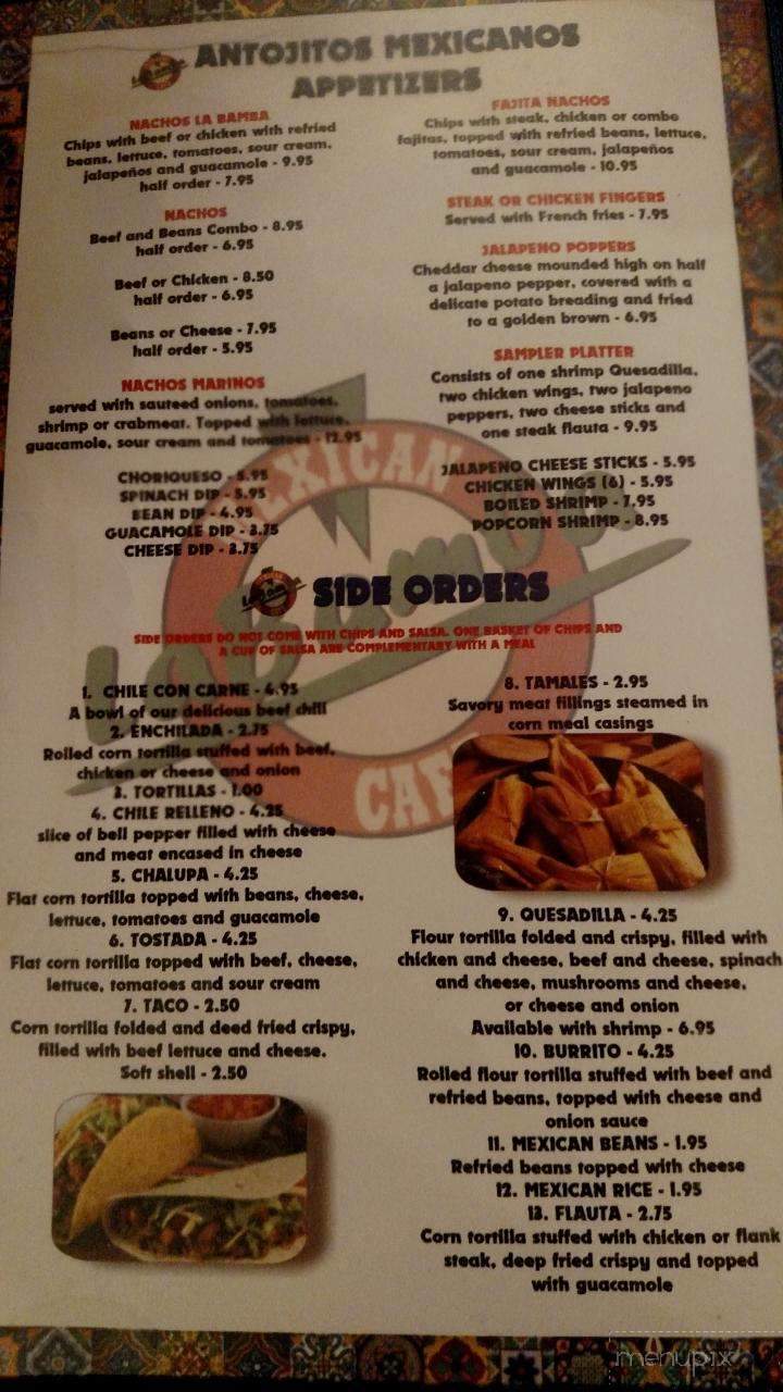 La Bamba Cafe - Headland, AL menu_pic