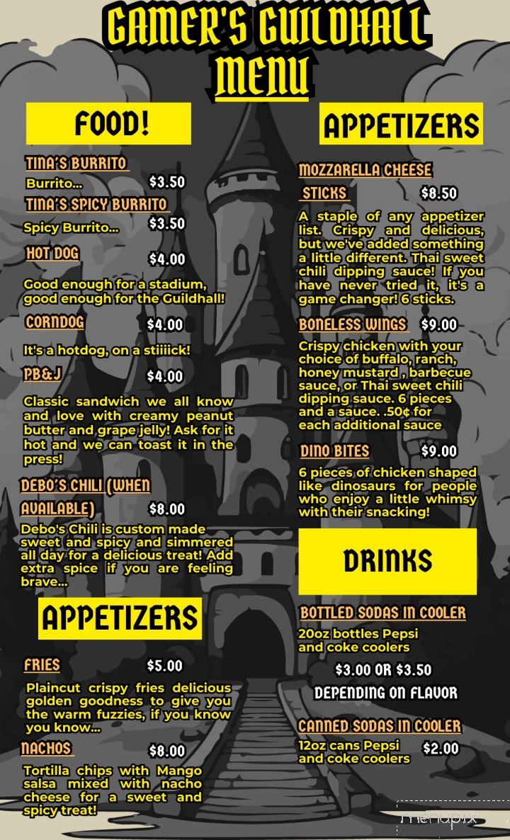 Gamer's Guildhall - Morehead City, NC menu_pic