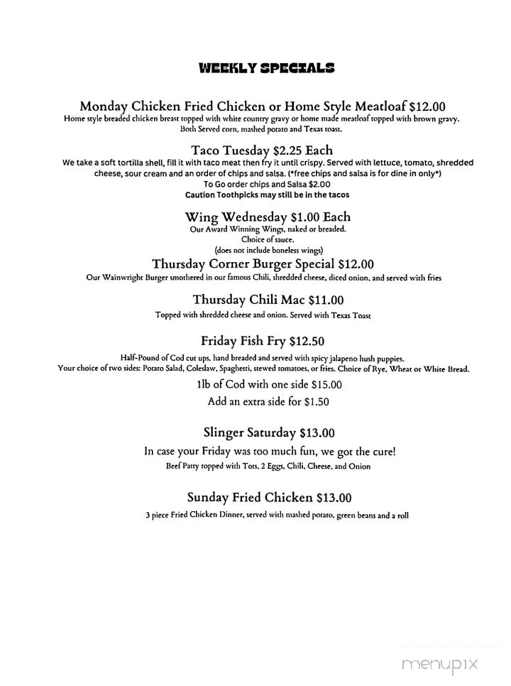 The Corner Chill & Grill - Belleville, IL menu_pic