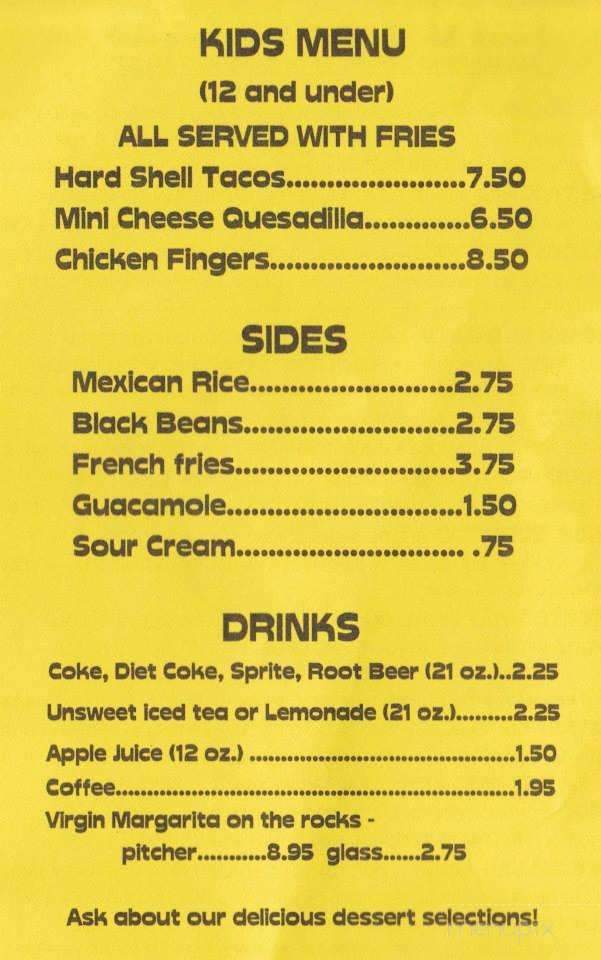 Lex Mex - Ship Bottom, NJ menu_pic
