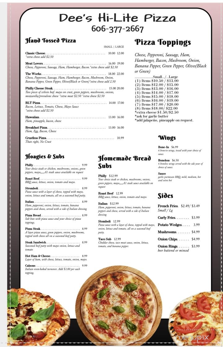 Hi-Lite Pizza & Restaurant - Minnie, KY
