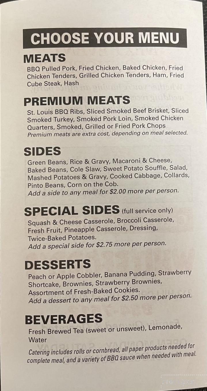 Whiteford's Giant Burger - Laurens, SC menu_pic