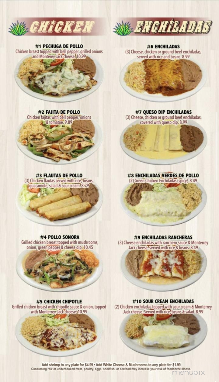Jalisco Taqueria - Three Rivers, TX menu_pic