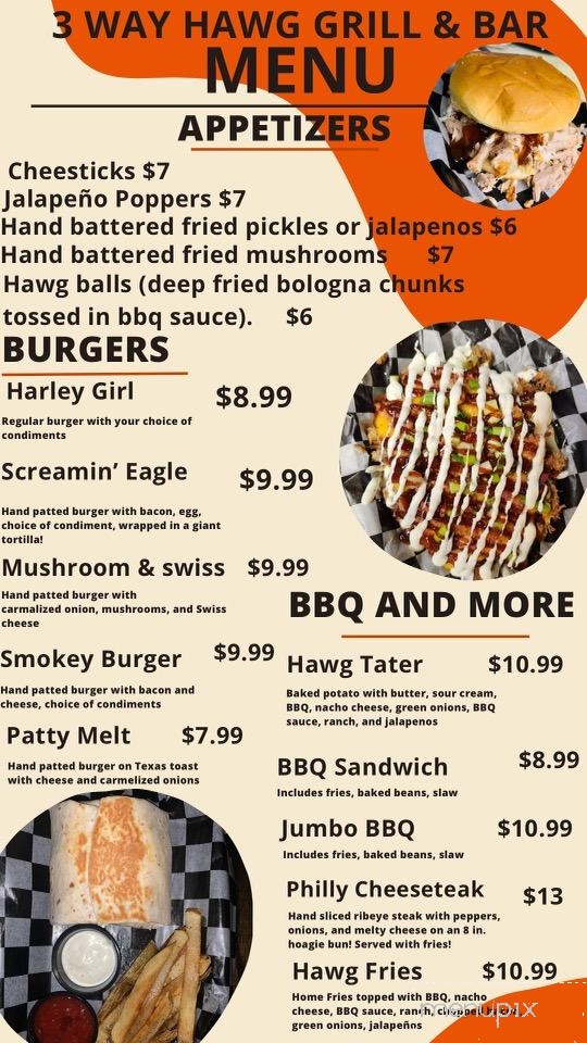 3 Way Hawg Grill and Bar - Counce, TN menu_pic