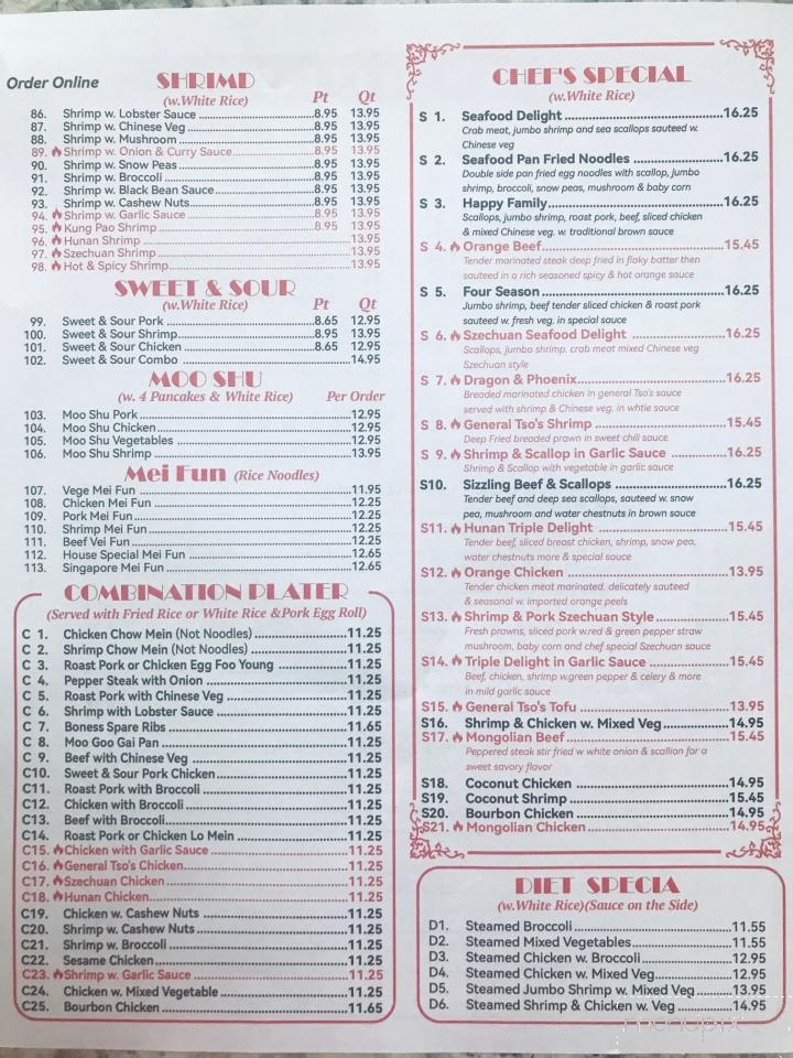 Great Dragon - Spring Grove, PA menu_pic