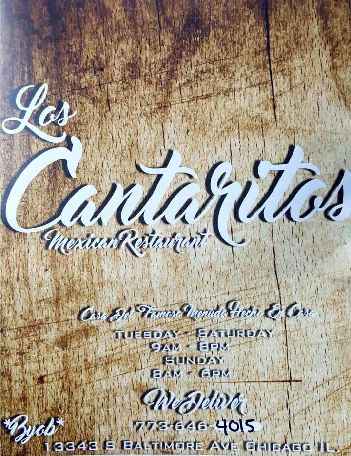 Los Cantaritos - Chicago, IL menu_pic