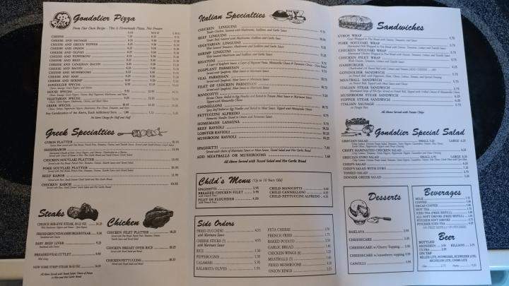 Ocoee Gondolier - Benton, TN menu_pic