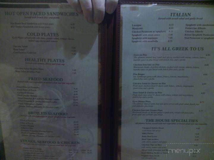 Park Place Restaurant - Charlotte, NC menu_pic