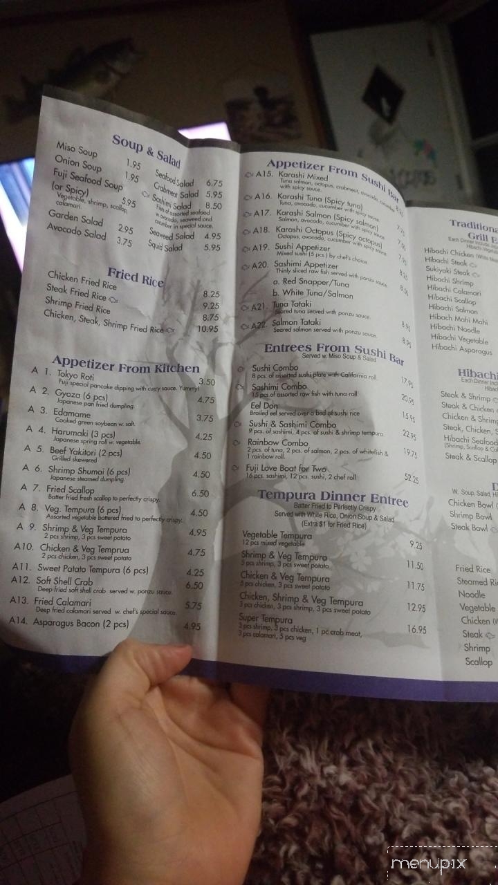 Fuji Hibachi Sushi - Conway, SC menu_pic
