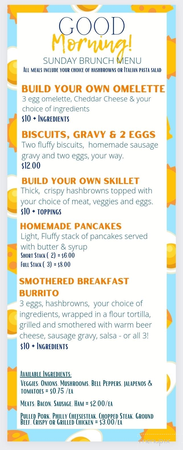 Town 9 Tap - Richfield, WI menu_pic