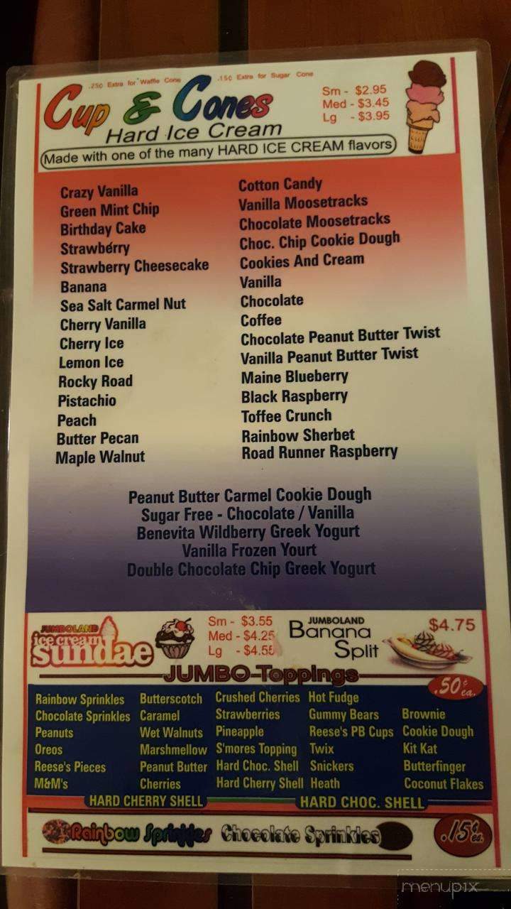 Jumboland - Branchville, NJ menu_pic