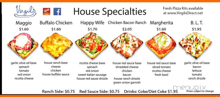 Virgil's Plate - Erie, PA menu_pic