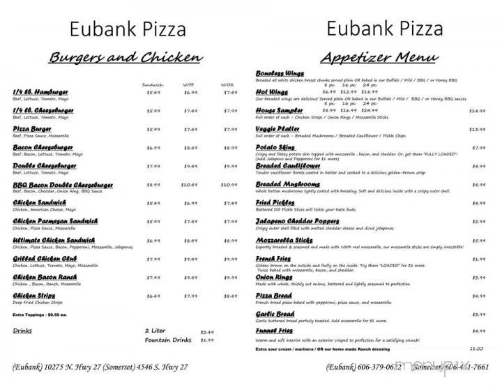 Eubank Pizza - Eubank, KY