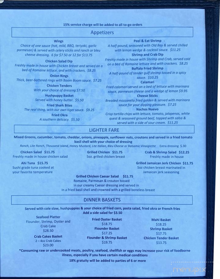 Boardwalk Beach Cafe - Myrtle Beach, SC menu_pic