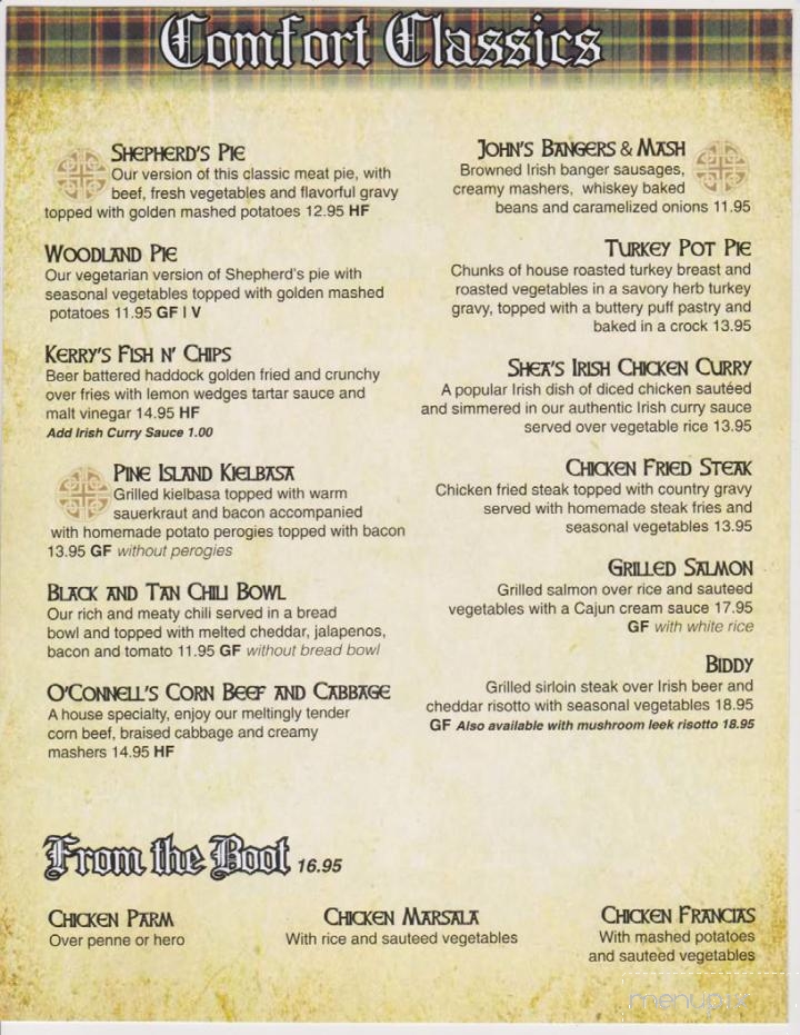 Blarney Station - Warwick, NY menu_pic