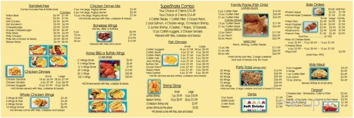 Super Sharks Fish & Chicken - Indianapolis, IN menu_pic