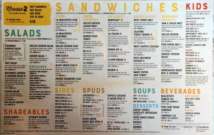 McAlister's Deli - Burlington, IA menu_pic