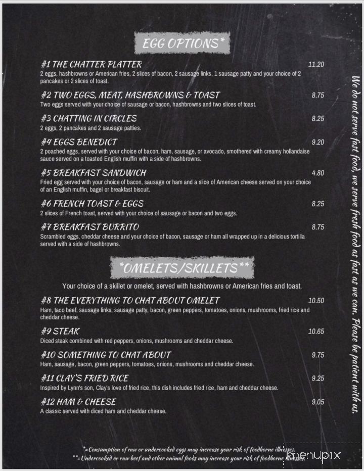 Lynn's Chatterbox Cafe - Eau Claire, WI menu_pic
