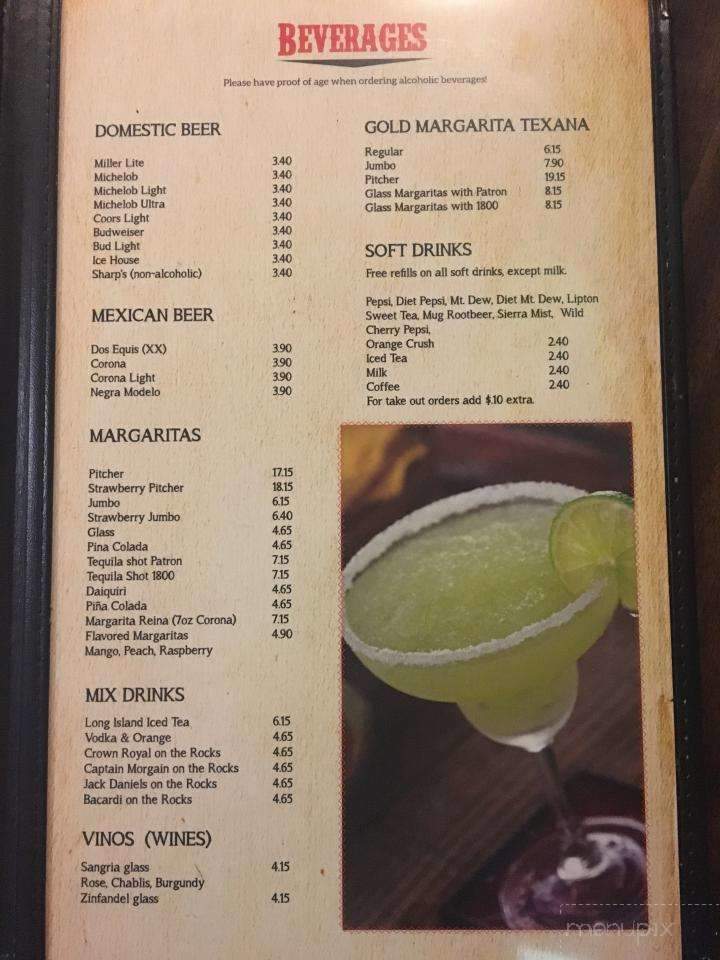 El Rincon Mexican Restaurant - Bridgeport, WV menu_pic