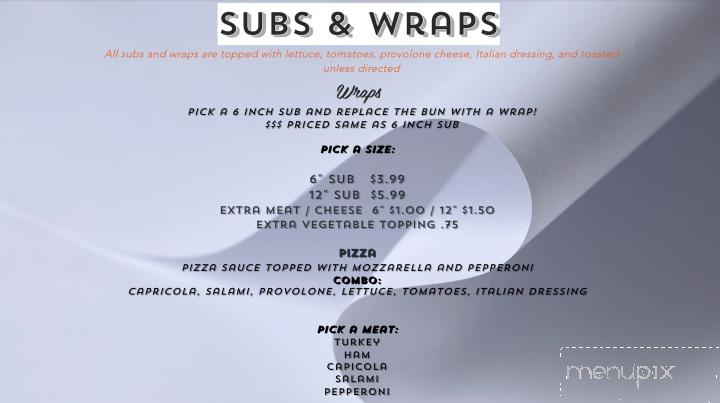 Vinnie's Pizzeria - Findley Lake, NY menu_pic