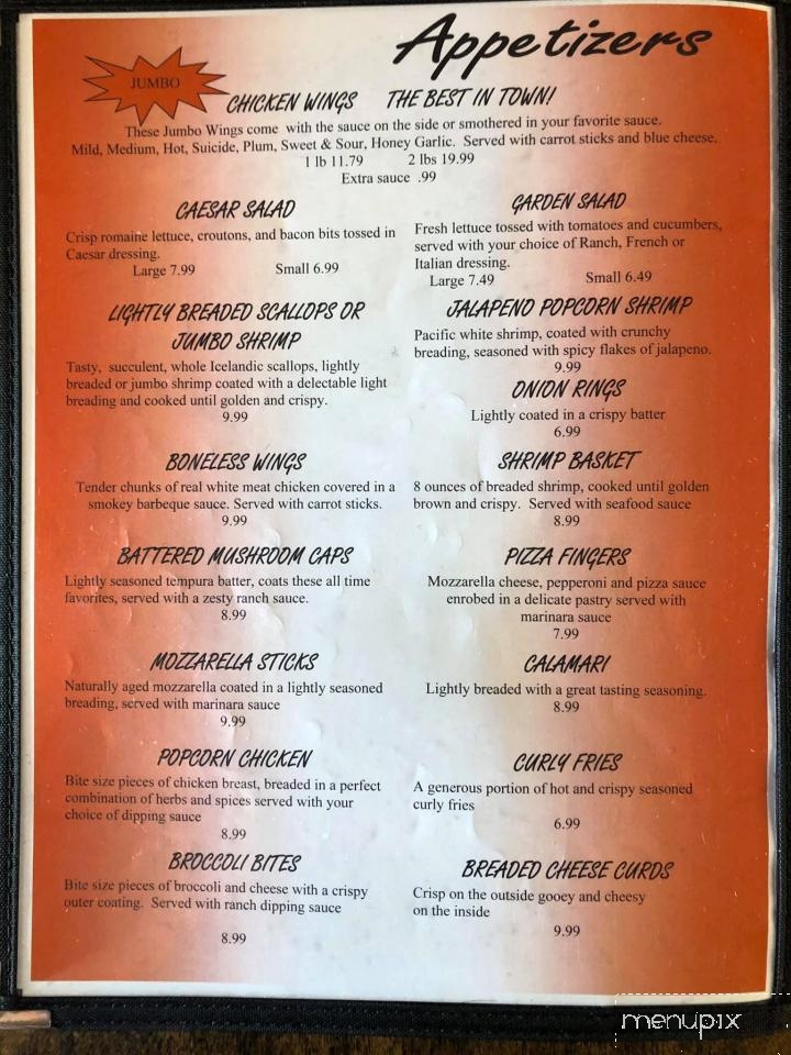 Captain's Table - Hastings, ON menu_pic