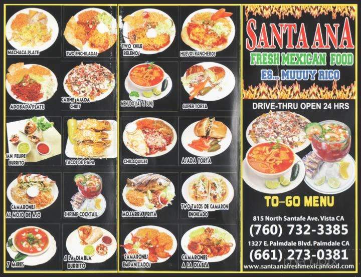 Santa Ana Fresh Mexican Food - Vista, CA