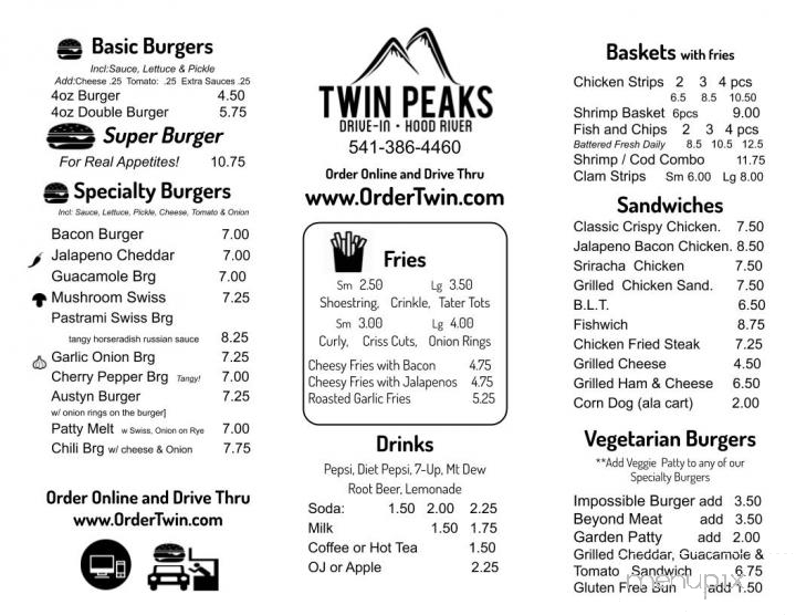 Twin Peak's Drive-In Restaurant - Hood River, OR