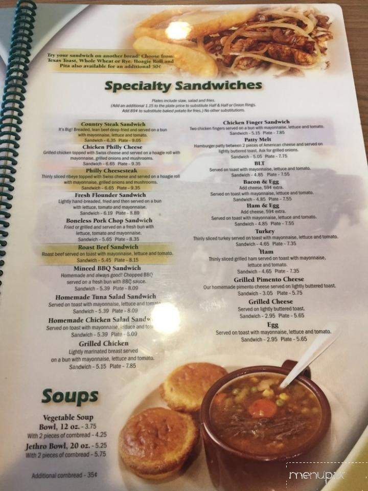 Como's Pete's - Greenville, SC menu_pic