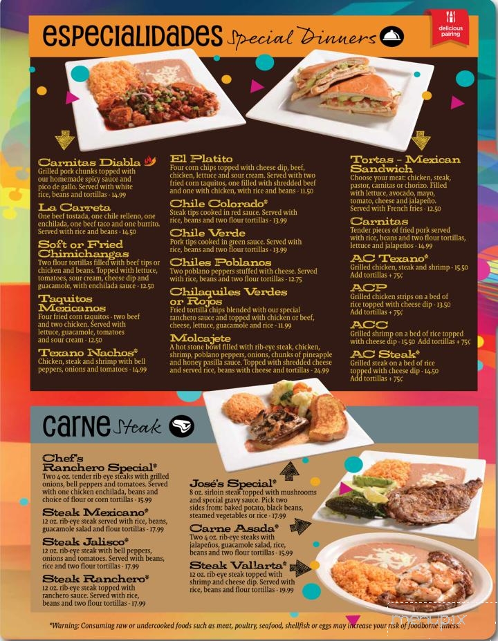 Fiesta Mexicana Benson - Benson, NC menu_pic