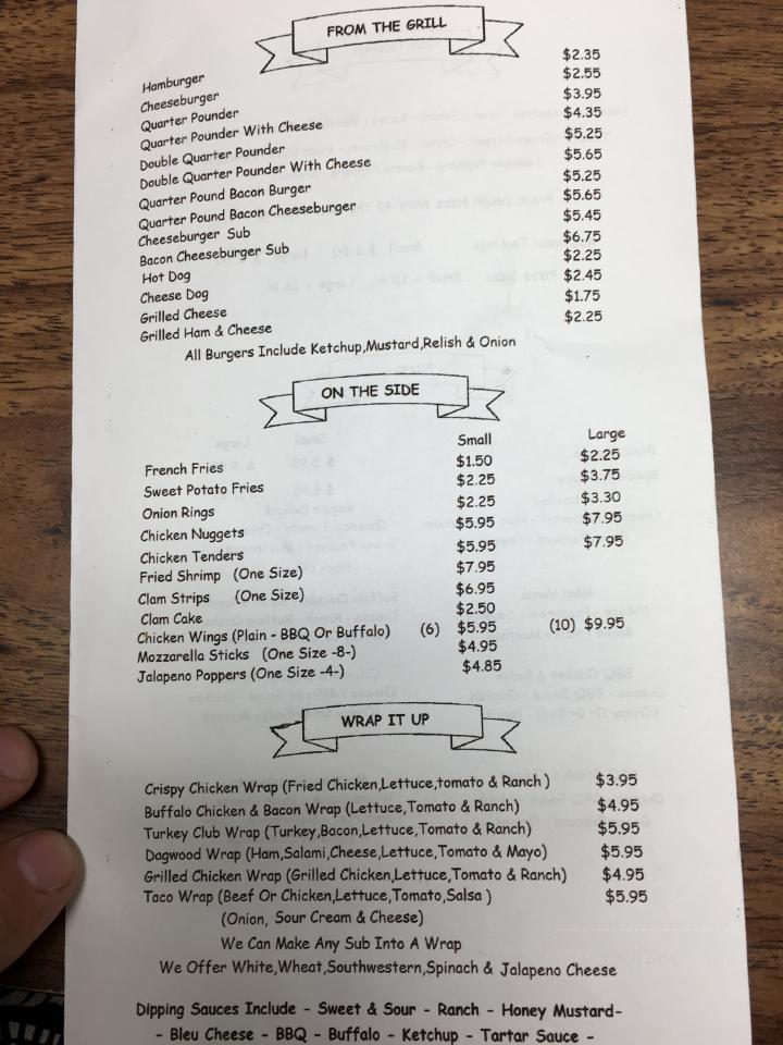 Minot Country Store - Minot, ME menu_pic