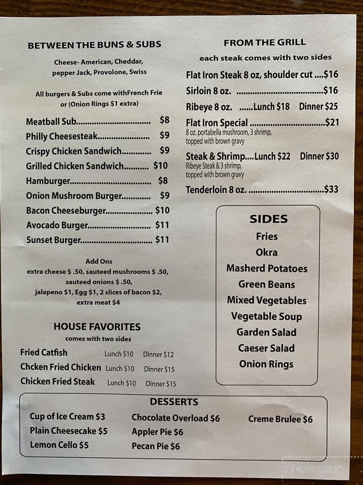 Creekside Grill - Azle, TX menu_pic