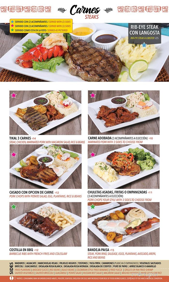 Tikal Restaurant and Lounge - Trenton, NJ menu_pic