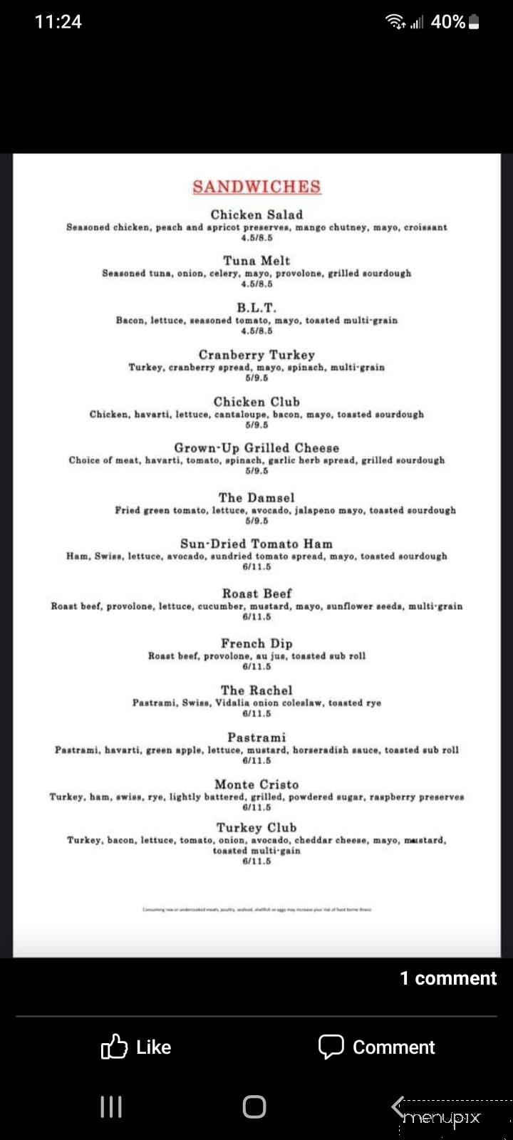 The Red Moose - St Marys, GA menu_pic